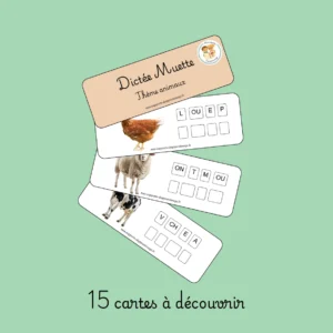 Dictée Muette : LES ANIMAUX dès 6 ans