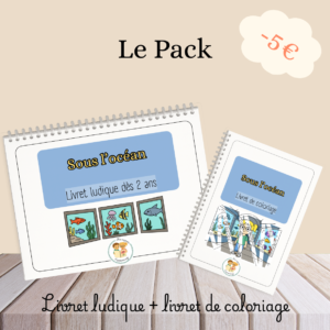 Pack SOUS L’OCÉAN – livret ludique + livret de coloriage