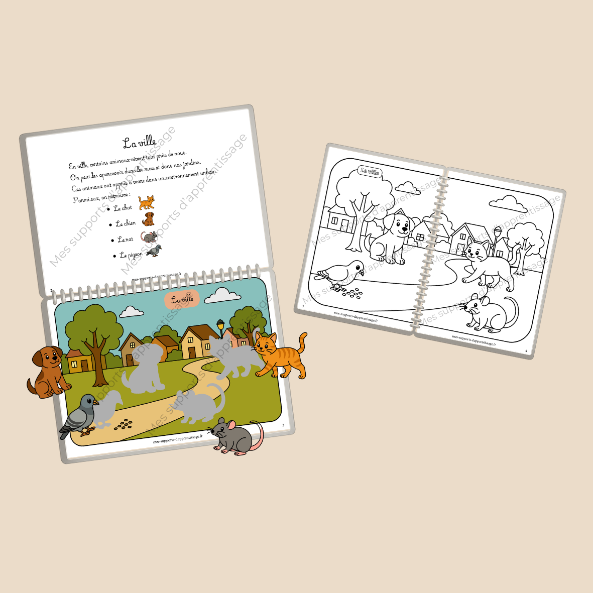 Pack ANIMAUX - livret ludique + livret de coloriage – Image 2