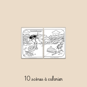 DANS LE JARDIN version coloriage